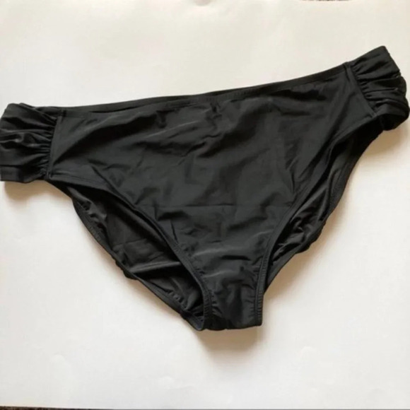 NEW Coastal Blue Black Low Rise Hipster Bikini Swim Suit Bottoms Size 2XL - Picture 3 of 7